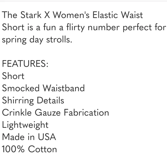 STARKX Elastic High Waist Short Crinkle Gauze Cotton Lime Green Pockets L 9 10 - Picture 3 of 12